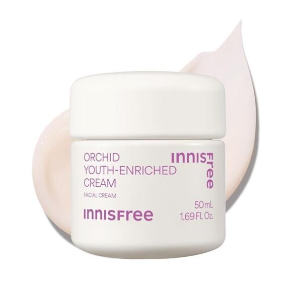 innisfree Orchid Youth-Enriched Cream, Korean Face Moisturizer for Firming,